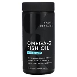 Sports Research Omega-3 Fish Oil Triple Strength 180 рідких капсул