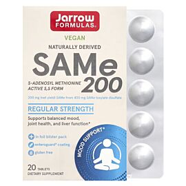 Jarrow Formulas SAMe 200 mg 20 таблеток