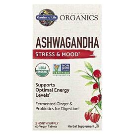 Garden of Life Organics Ashwagandha 60 вегетаріанських таблеток