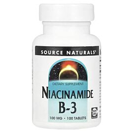Source Naturals Niacinamide B-3 100 mg 100 таблеток