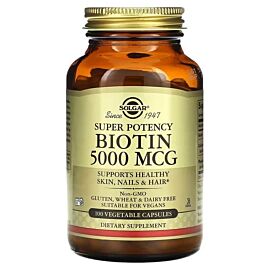 Solgar Biotin 5,000 mcg 100 капсул