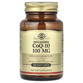 Solgar Megasorb CoQ-10 100 mg 60 рідких капсул