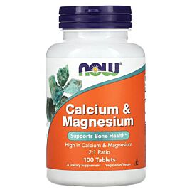 NOW Calcium & Magnesium 100 таблеток