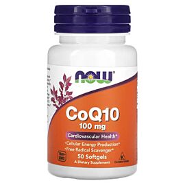 NOW CoQ10 100 mg 50 рідких капсул