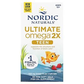 Nordic Teen Ultimate Omega 2X Strawberry 60 міні-капсул