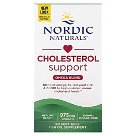 Nordic Naturals Cholesterol Support Omega 975 mg 60 рідких капсул