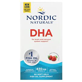 Nordic Naturals DHA Strawberry 90 рідких капсул