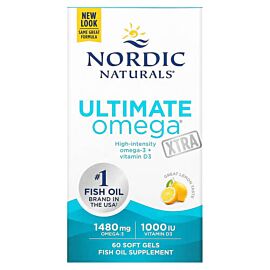 Nordic Naturals Ultimate Omega Xtra Lemon 1,480 mg 60 рідких капсул