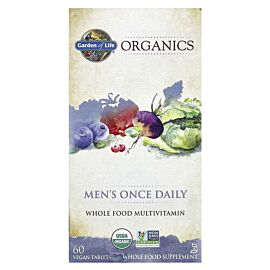 Garden of Life Organics Men's Once Daily 60 вегетаріанських таблеток