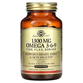 Solgar Omega 3-6-9 1,300 mg 60 рідких капсул