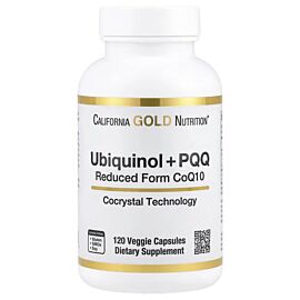 California Gold Nutrition Ubiquinol Reduced Form + PQQ 120 вегетаріанських капсул