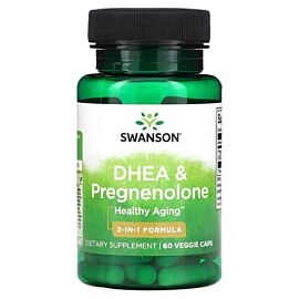 Swanson DHEA & Pregnenolone 60 вегетаріанських капсул