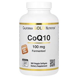 California Gold Nutrition CoQ10 100 mg 360 вегетаріанських рідких капсул