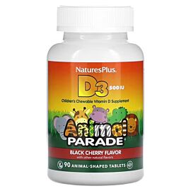 NaturesPlus Vitamin D3 500 IU 90 жувальні таблетки в формі тварин