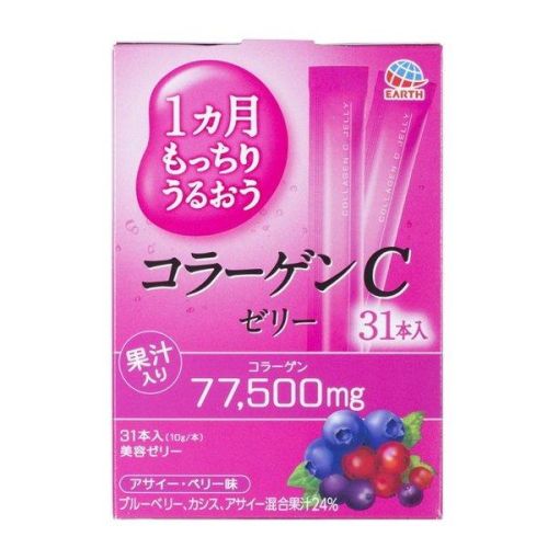 Earth Biochemical Collagen C Jelly Колаген желе з вітаміном С, 31 шт по 10 г. До 04/2027
