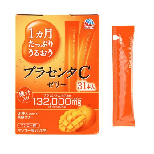 Earth Biochemical Placenta C Jelly Плацента желе з вітаміном С, 31 шт по 10 г. До 03/2027