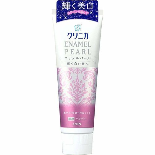 Lion Clinica Enamel Pearl White Floral Mint високоефективна відбілююча зубна паста з фтором, 130 г