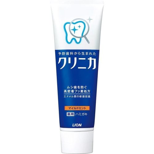 Lion Clinica mild mint високоефективна зубна паста з фтором і TDS, вертикальна, 130 г