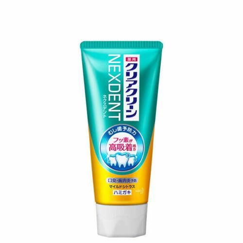 Kao Clear Clean NEXDENT Mild Citrus очищуюча та профілактична паста з фтором і мікрогранулами, цитрус, 120 г