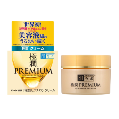 Hada Labo Gokujun Premium Hyaluronic Cream зволожуючий крем, 7 видів гіалуронової кислоти, 50 г