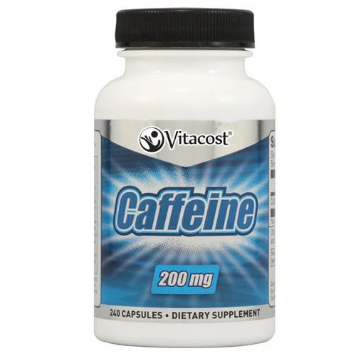 Vitacost Caffeine кофеїн 200 мг, 240 капсул. До 08/2026