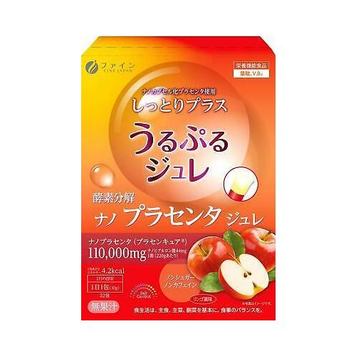 FINE JAPAN Placenta Jelly Желе з екстрактом плаценти, 22 стіки. До 11/2026