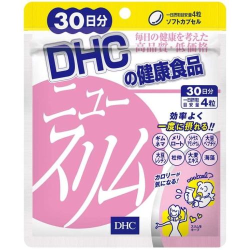 DHC New Slim для схуднення з морськими водоростями, джимнема, синефрин, буркун, лецитин, Точу, 120 таб на 30 днів. До 01/2028