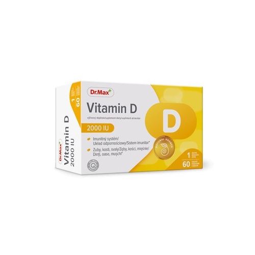 Dr.Max Vitamin D3, 2000 IU, вітамін D у капсулах 50 мкг, 60 желатинових капсул на 60 днів