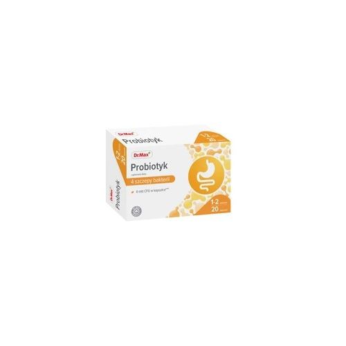 Dr.Max Probiotyk 4 види лакто і біфідо бактерій 20 капсул