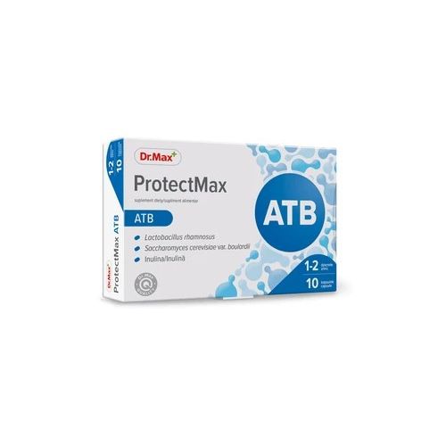 Dr.Max Protectmax ATB Lactobacillus rhamnosus, Saccharomyces cerevisiae boulardii, інулін, 10 капсул