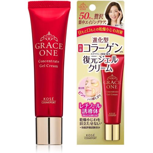 KOSE Cosmeport Grace One інтенсивний відновлюючий антивіковий гель-крем під очі та навколо губ , 30 мл