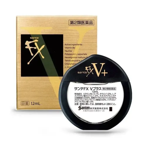 Santen FX V Plus Eye Drop освіжаючі краплі для втомлених і почервонілих очей, 12 мл. До 07/2027