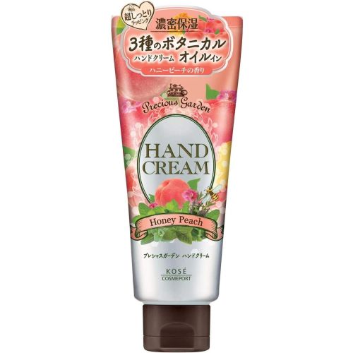 Kose Precious Garden Honey Peach Крем для рук з оліями, екстрактами, солодкий запах медового персика, 70 г