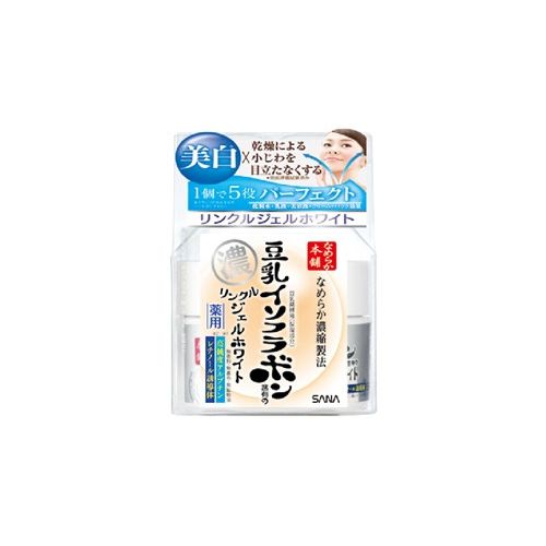 Sana Nameraka Honpo Medicinal Wrinkle Gel White антивіковий та освітлюючий гель з арбутином, керамідами, 100 г