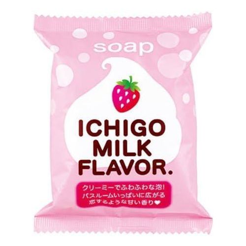 Pelican Puchiberyi Ichigo Miruku sekken (Ichigo Milk Flavor) мило з полуничним соком і молоком, 80 г