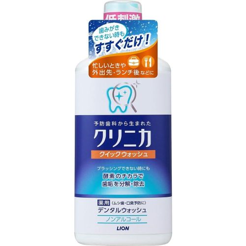 Lion Clinica Quick Wash ополіскувач для видалення та профілактики зубного нальоту, 450 мл