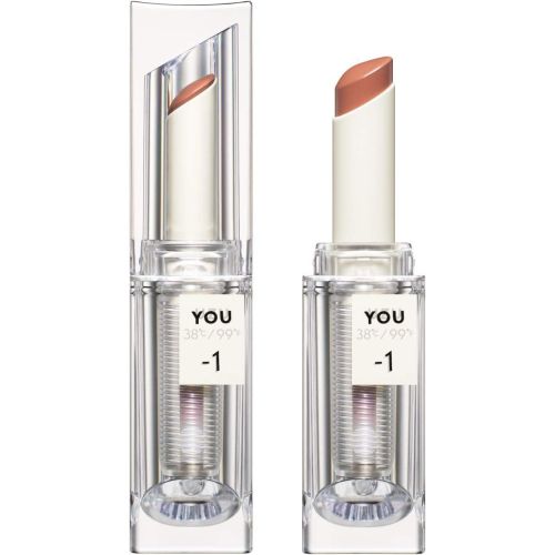 UZU by FLOWFUSHI 38 ℃ / 99F lipstick TOKYO -1: Coral Beige Medium Semi-matte помада-блиск, 3,8 г