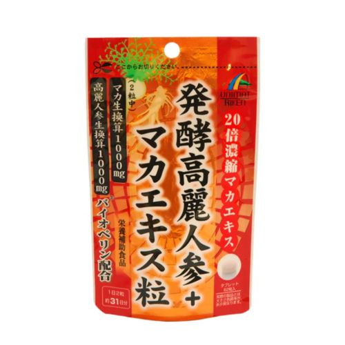Unimat Riken Ферментований женьшень + Екстракт маки, 62 таблетки До 08/2026