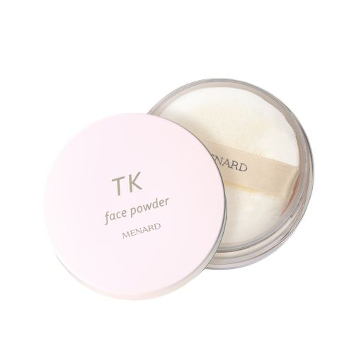Menard TK Face Powder прозора розсипчаста пудра, підвищує яскравість, закріплює макіяж, 7 г, з пуховкою