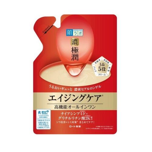 Rohto Hada Labo Gokujyun Firming Perfect Gel Refill зволожуючий гель все в одному з ніацинамідом, рефіл 80 г