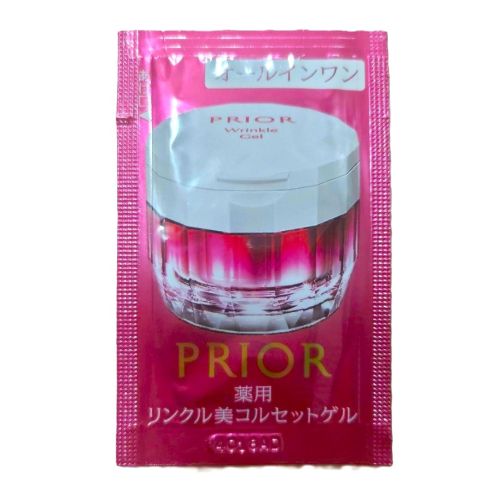 Shiseido Prior Wrinkle Gel all-in-one легкий гель-крем від зморшок із ніацинамідом, для зрілої шкіри, пробник 0,6 мл