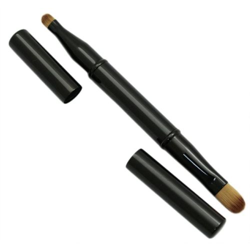 Shishida Seishindo Liner Eye Color Brush LQ-03 Двосторонній пензлик для тіней, з ковпачками