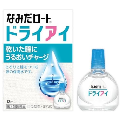 Rohto Namida Dry Eye краплі проти сухості, втоми очей, дискомфорту від лінз, 13 мл. До 11/2027
