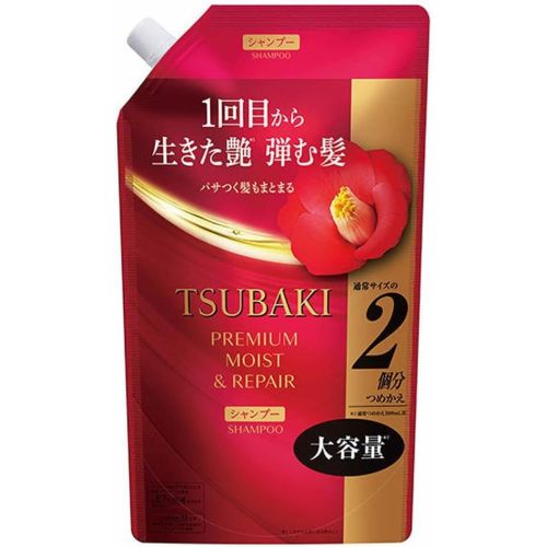 Shiseido Tsubaki Premium Moist & Repair Шампунь зволоження та відновлення преміумкласу, поповнення 600 мл