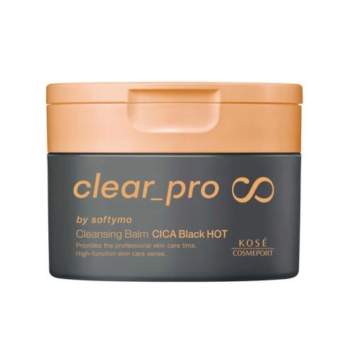Kose Softymo Clear Pro CICA Black Hot Зігріваючий очищаючий бальзам для вмивання і демакіяжу, 90 г