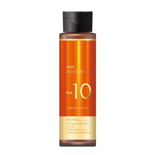 Meishoku Medi Shot NA10 Wrinkle Lotion Лосьйон проти зморшок з ніацинамідом 10%, ретинолом, центелою, 180 мл