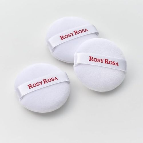Rosy Rosa Microfiber Puff S 3P Маленька пуховка для пудри, мікрофібра, 3 шт