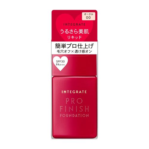 Shiseido Integrate Pro Finish Liquid Foundation SPF30/PA+++ Рідка тональна основа, 00 Ocher, 30 мл