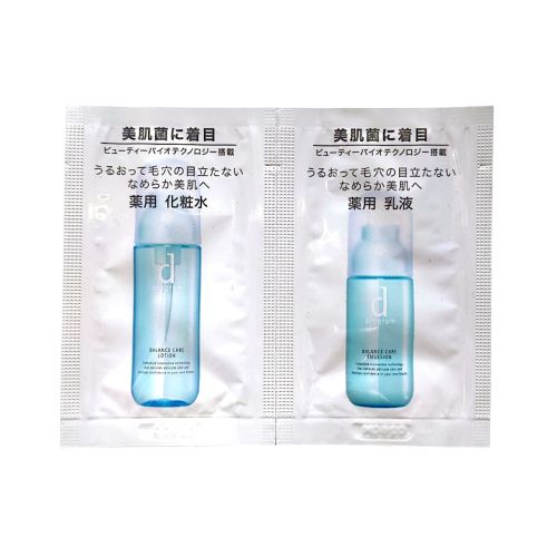 Shiseido d Program Balance Care MB Set Лосьйон і емульсія для чутливої шкіри, зменшує пори, 2 пробника