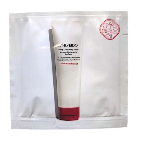Shiseido Ginza Tokyo Deep Cleansing Foam Пінка для глибокого очищення жирної, проблемної шкіри з акне, пробник 1 г